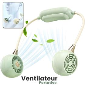 Ventilateur De Cou Rechargeable À 3 Vitesses DM68A – مروحة عنق - FAN1