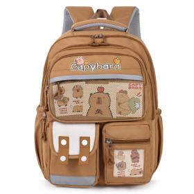 Sac à Dos Enfant Kawaii Capybara Marron – حقيبة ظهر للأطفال بني SAC20025