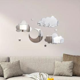 DECORATION  chambre d enfant nuage etoiles lune WD015