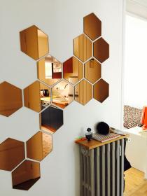 DECORATION MURALE HEXAGONAL PACK 10PCS DM004